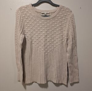 41 Hawthorn Textured Cream Sweater Size M